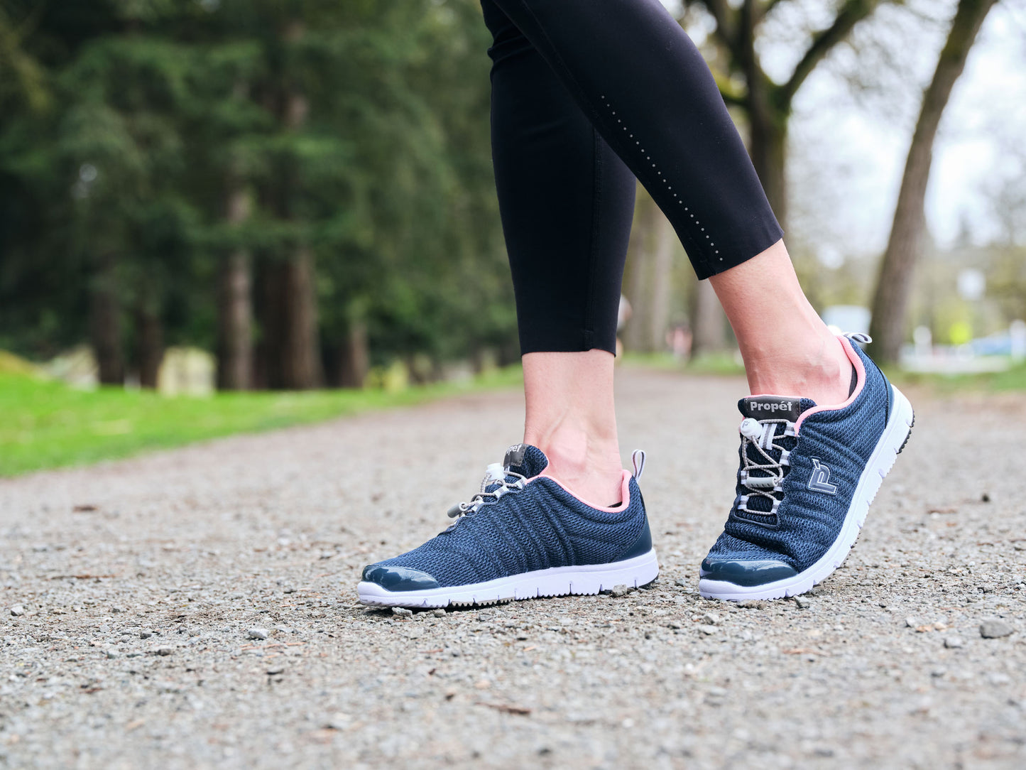 Women’s Propét TravelWalker II - Navy/Melon