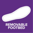removeable footbed