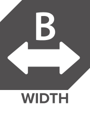 B width